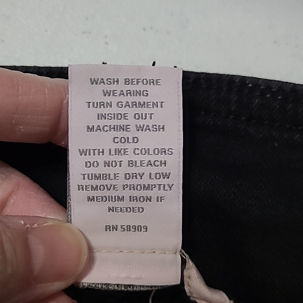 NWT Allison Daley Black Slim Straight Pullon Jeans size 24W - Picture 5 of 8